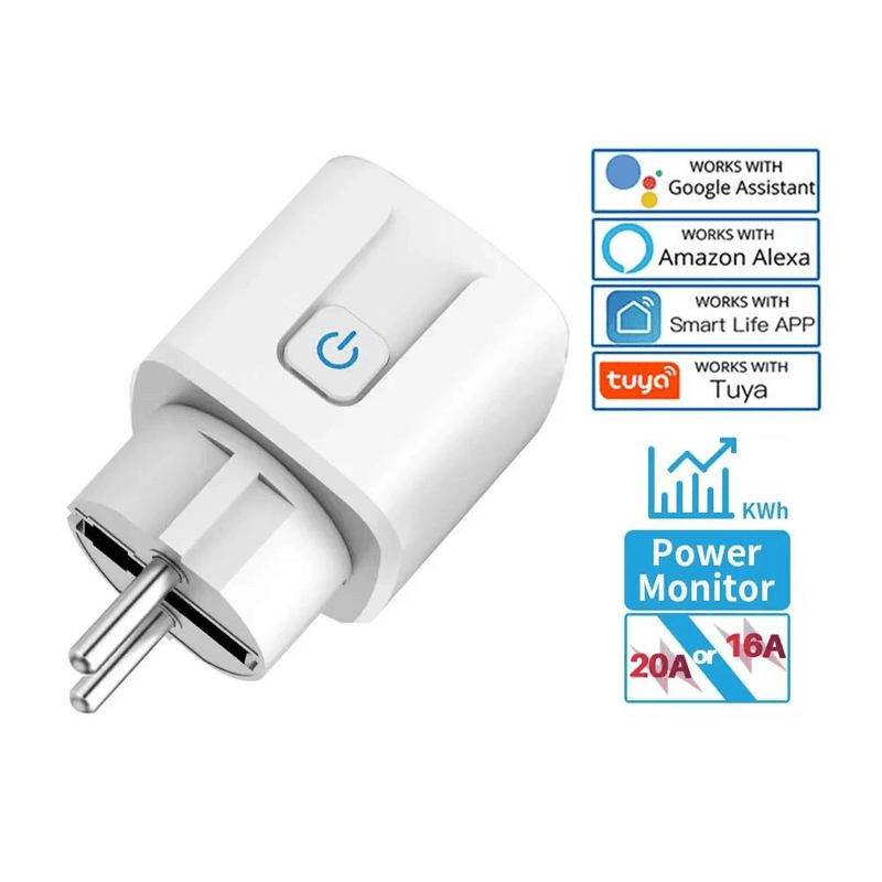 Tomada Smart Plug WiFi Tuya - Amplex Smart - Amplex Smart