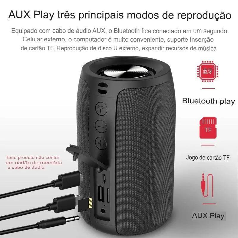 Caixa de Som Portátil ZEALOT S32 - Bateria de Longa Duração - Amplex Smart